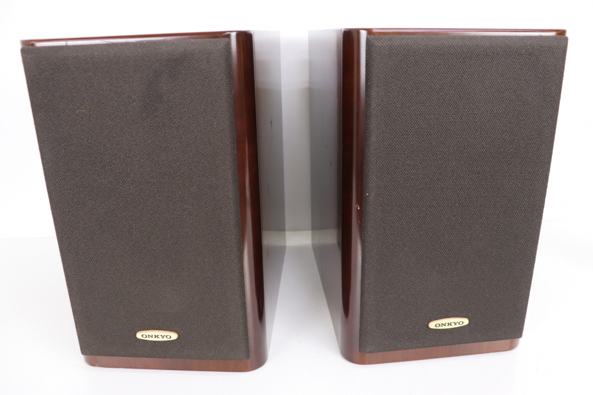 ト葛】 ONKYO オンキョー スピーカー D-202AX ペア シリアル同番 音