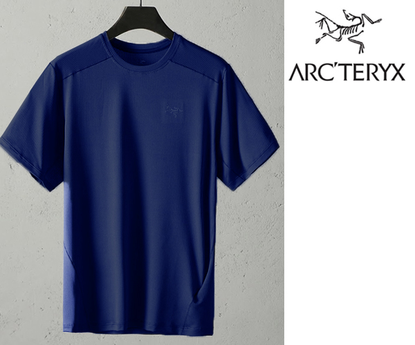 Arc'teryx Crew Ether Comp Sleeve SS Long Blue Borneo In Mens Small Men's | Shirt 50+
