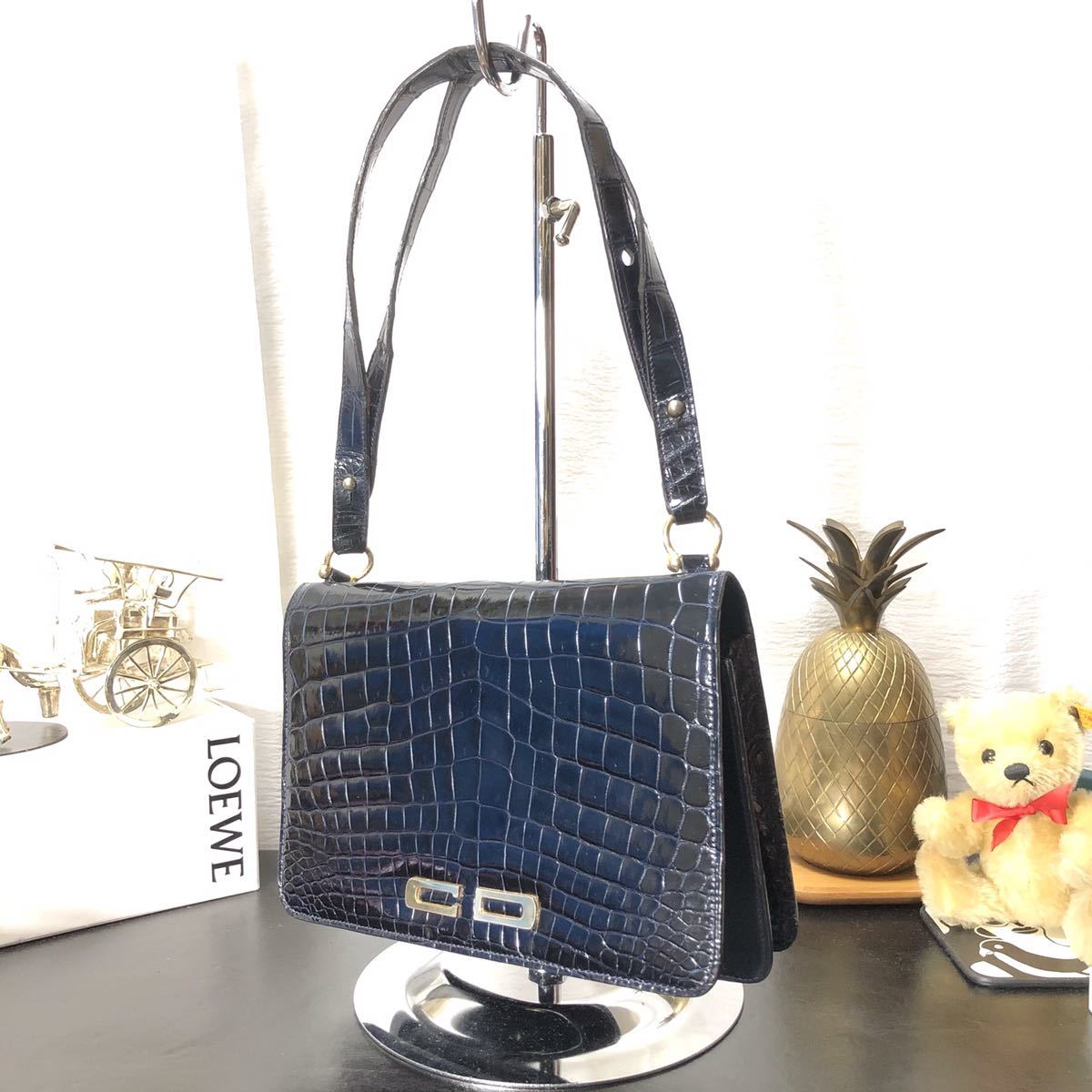 【人気セール，限定セール】 超 高級 Dior クリスチャンディオール CD金具 クロコダイル シャイニークロコ リアルクロコ 2WAY バッグ(その他)｜売買されたオークション情報、yahooの商品情報をアーカイブ公開 - オークファ かばん、バッグ
