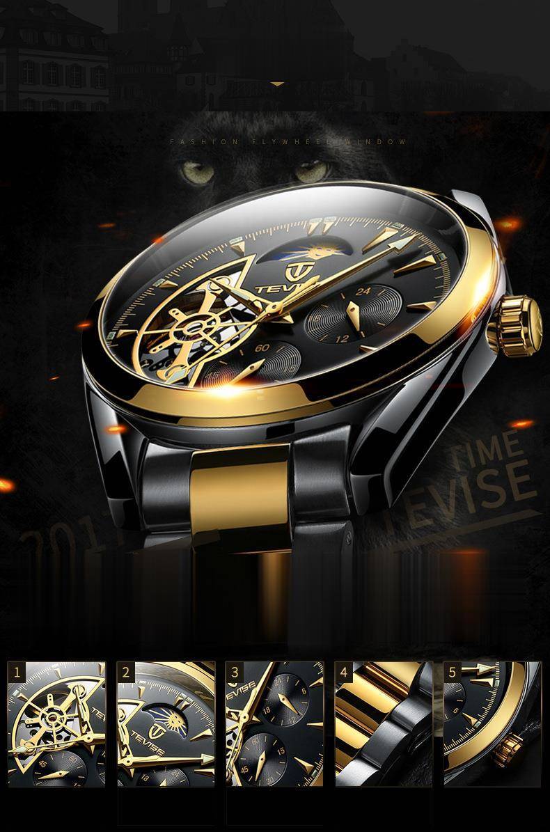 『新品』〈未使用品〉 TEVISE メンズウォッチ ギミック クロノグラフ 【送料無料】_4