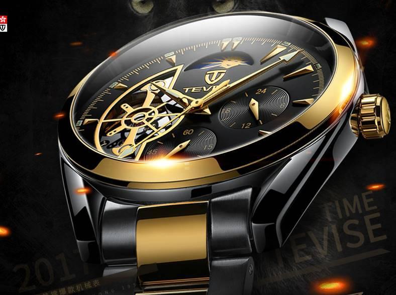 『新品』〈未使用品〉 TEVISE メンズウォッチ ギミック クロノグラフ 【送料無料】_7