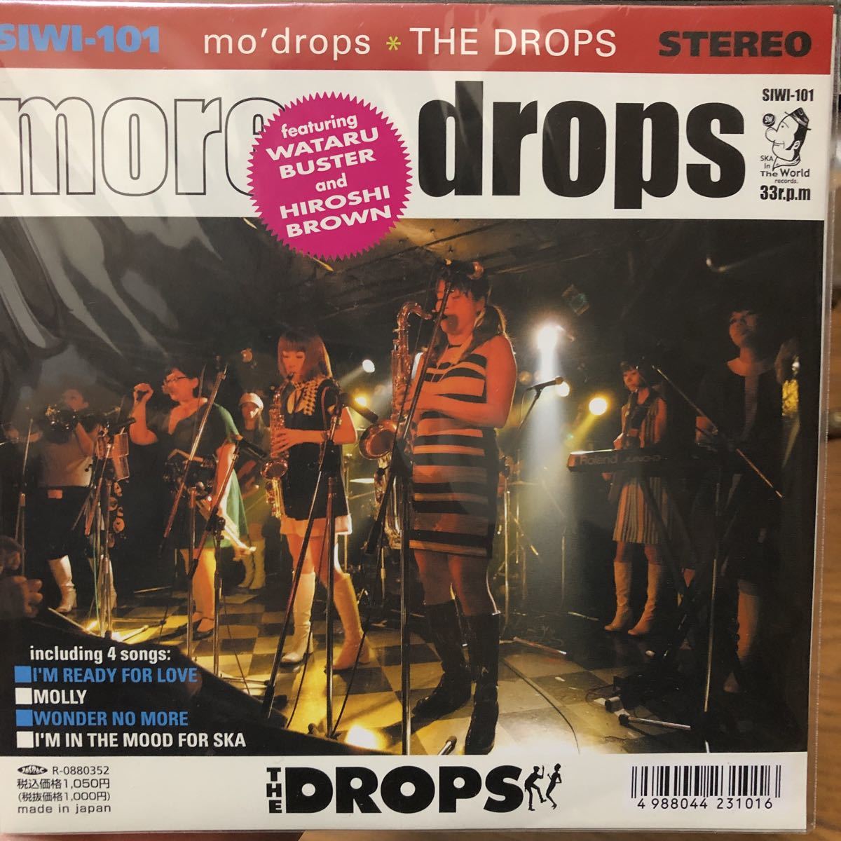 【極美品】the Drops / more drops feat. Wataru Buster ， Hiroshi Brown 7inch EP Oi-skall Mates