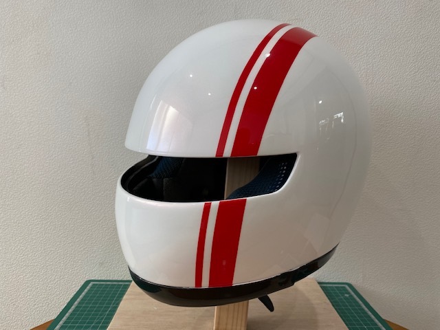 族ヘル　レトロ　レア　赤ライン 族ヘル 加工ヘルメット ナックルライン レア 赤ライン レトロ