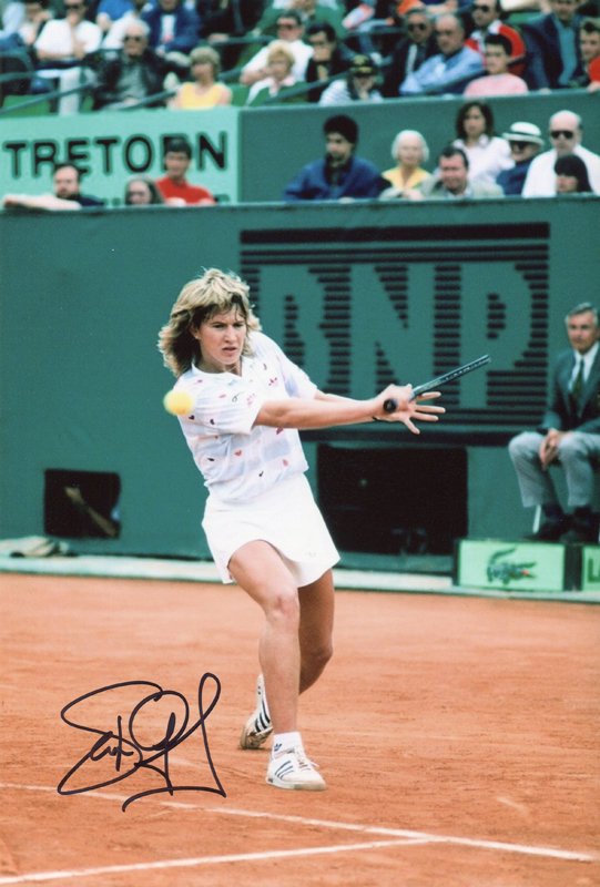 シュテフィ・グラフ テニス 女王 直筆サイン付き写真 証明書COA付き