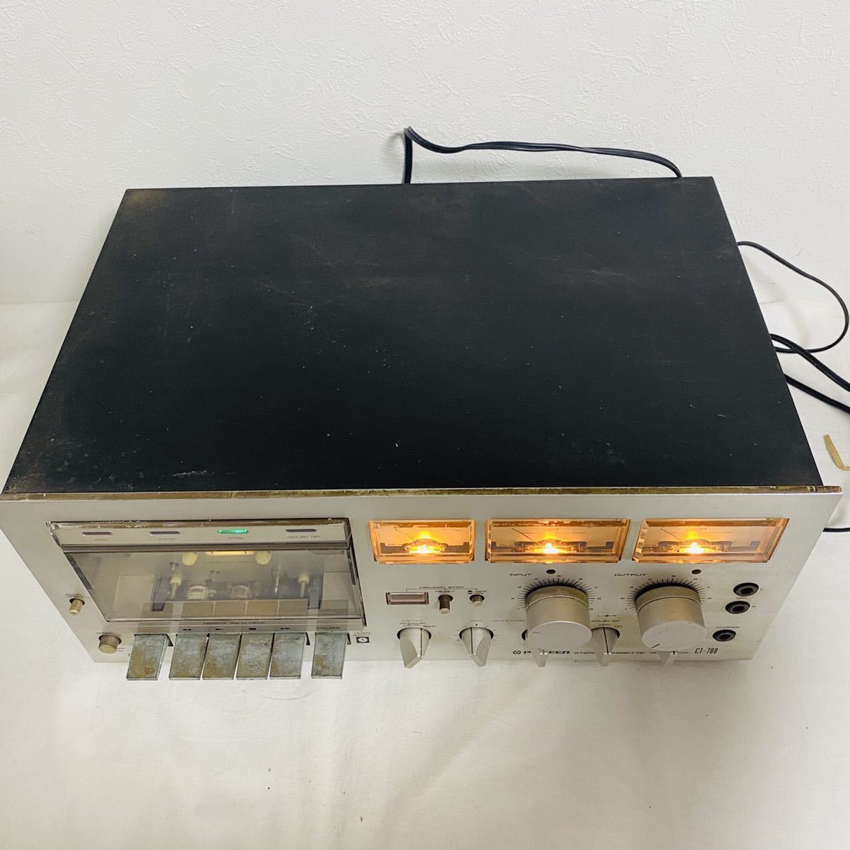 オーディオ機器 781109/PIONEER CT-700 カセットテープデッキ 通電
