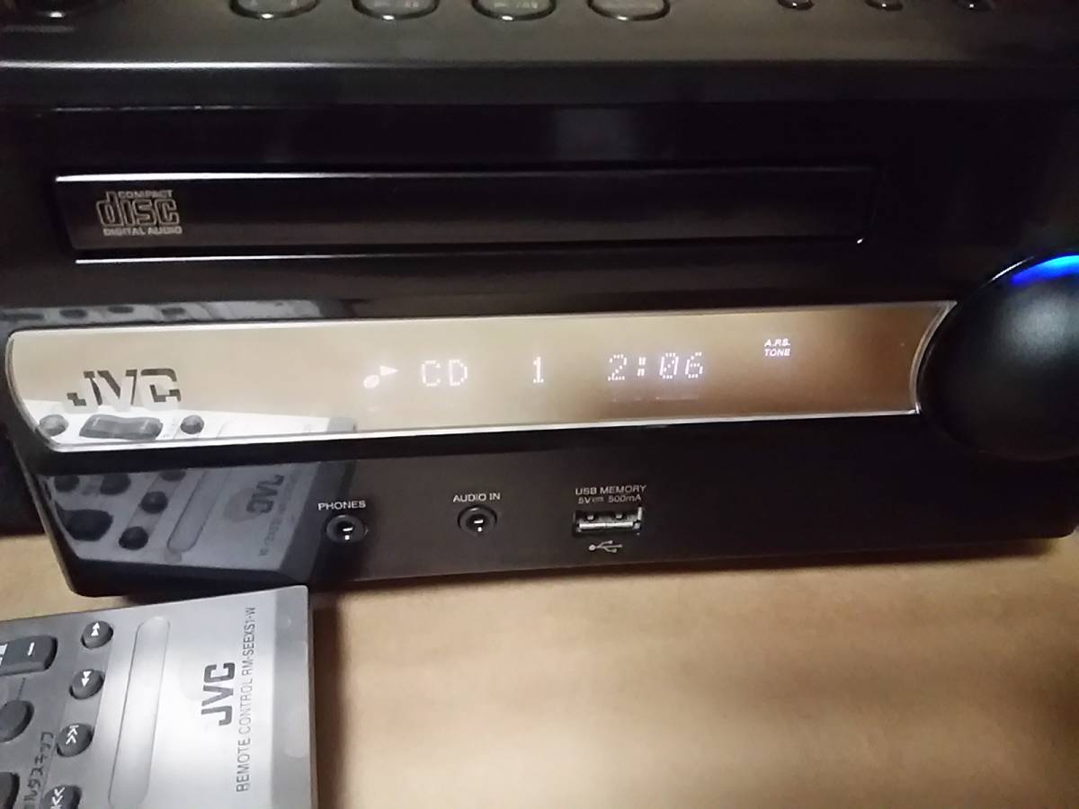 JVC CA-EX-S1-B ビクター CDミニコンポ リモコン付き み ジャンク(ビクター)｜売買されたオークション情報、yahooの商品情報をアーカイブ公開 - オークファン