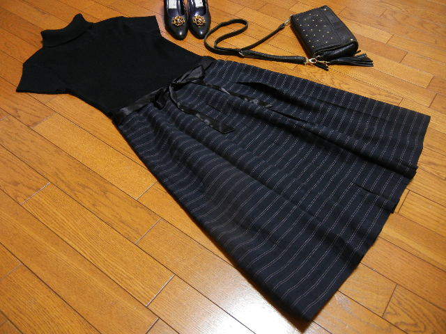 Belle Maison ベルメゾン タートルニット切り替え ボーダーワンピース サイズ11ar 千趣会 Mサイズ 売買されたオークション情報 Yahooの商品情報をアーカイブ公開 オークファン Aucfan Com