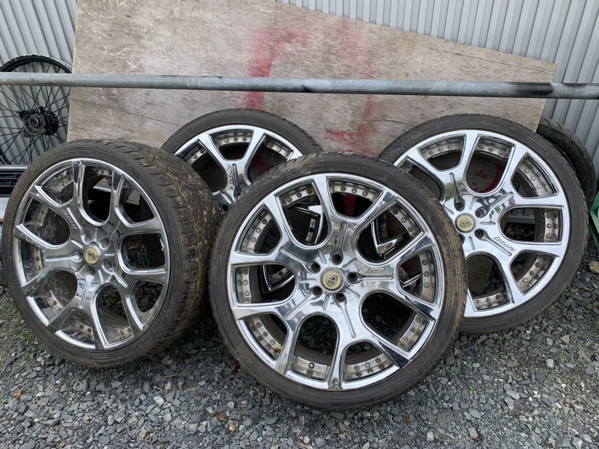 レグザーニ lexani 22インチ 9J 4本 5穴 265/35R22 ファルケン FALKEN ZIEX S/TZ04 ハリアー(22 ...