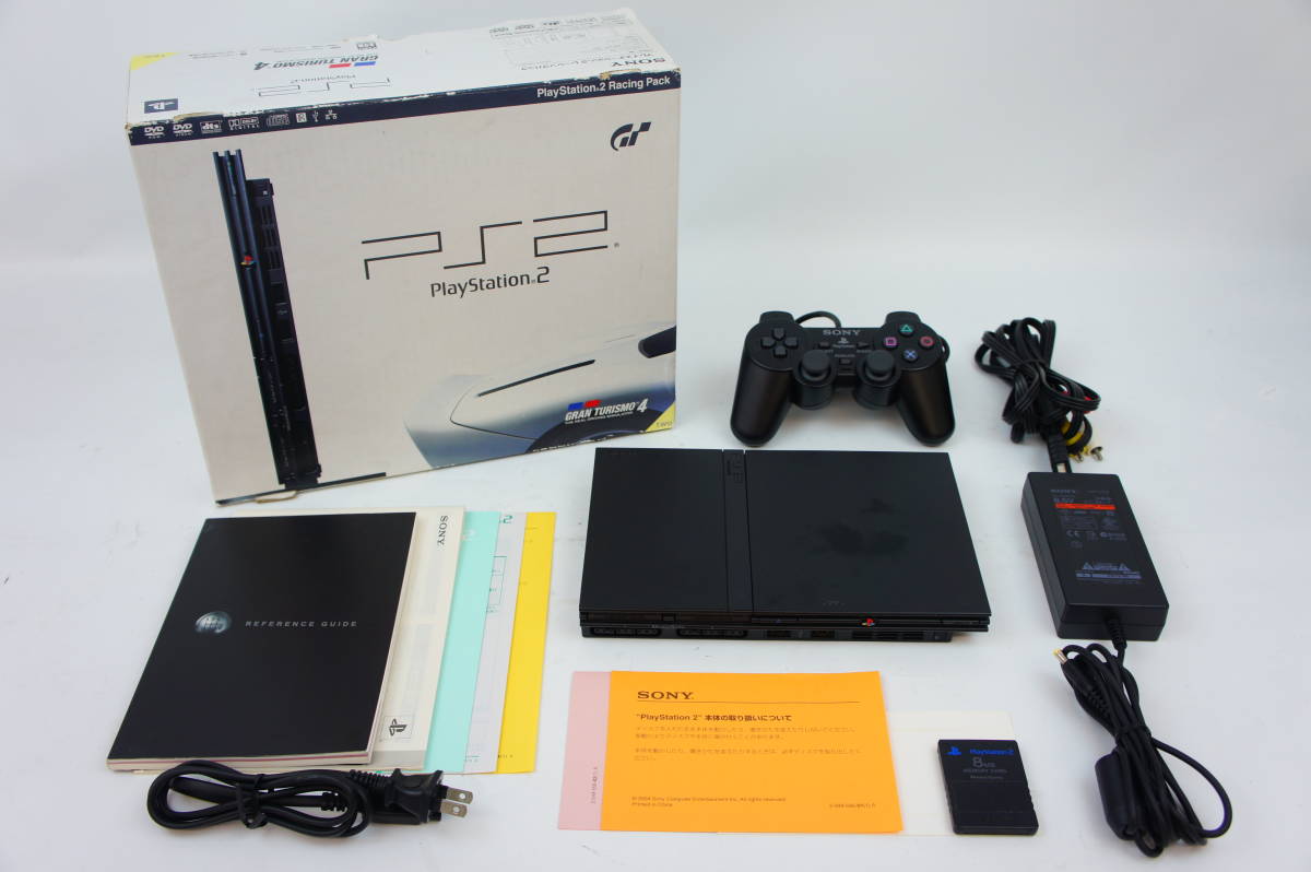 ☆A Sony ソニー PS2 本体 SCPH 70000 GT レーシングパック 
