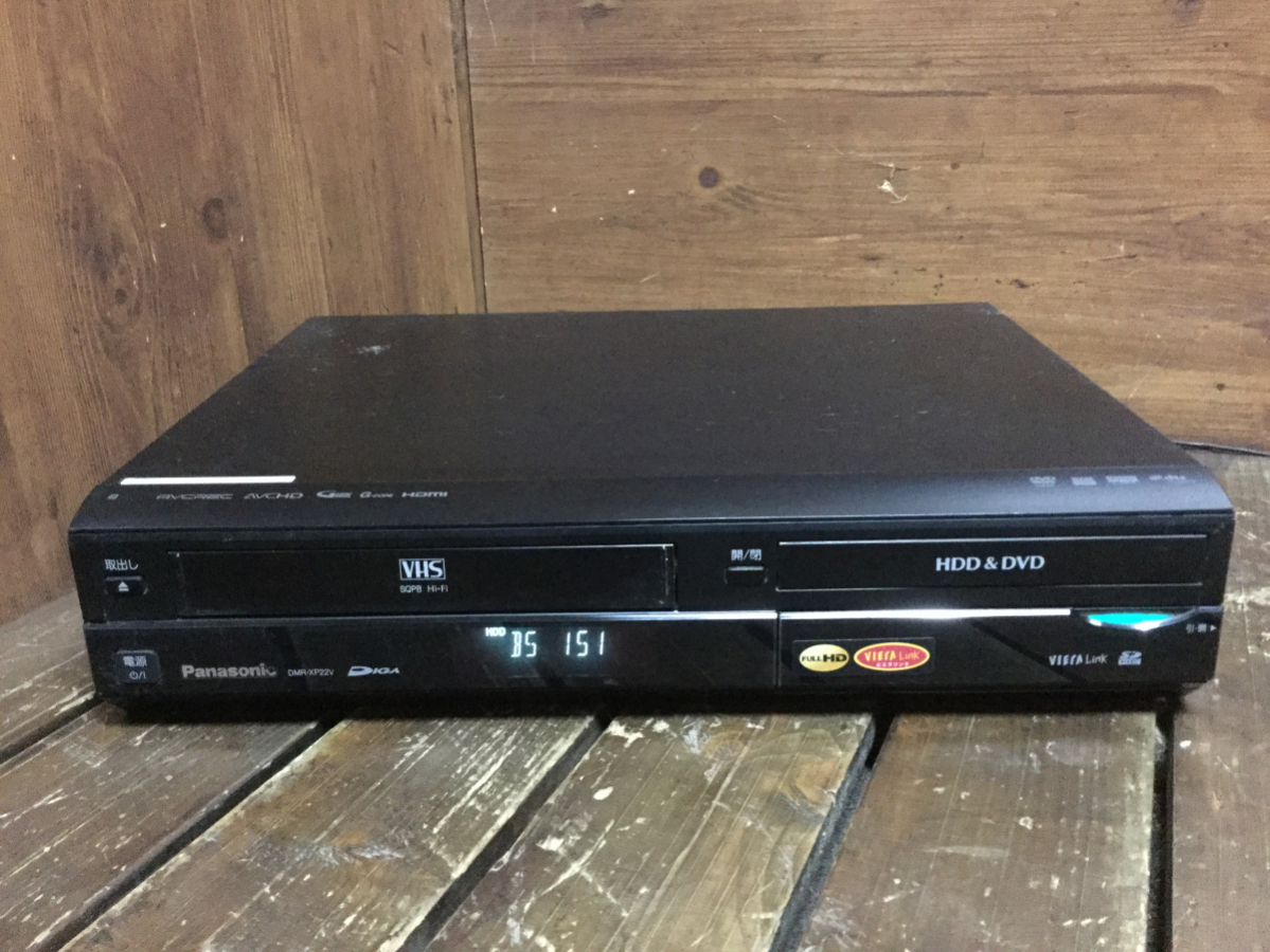 ☆Panasonic パナソニック DMR-XP22V HDD搭載VHS一体型DVDレコーダー