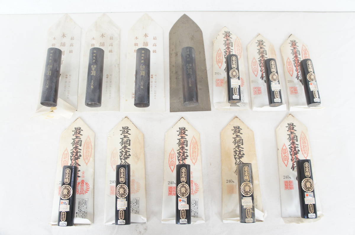 定番人気，新品 保管品 高級 左官鏝 油焼荒鏝 最上鋼 等 鏝 ヘラ 12点 まとめてセット 大工道具 デッドストック 80 100601(ヘラ)｜売買されたオークション情報、yahooの商品情報をアーカイブ公開 - オークファン ヘラ