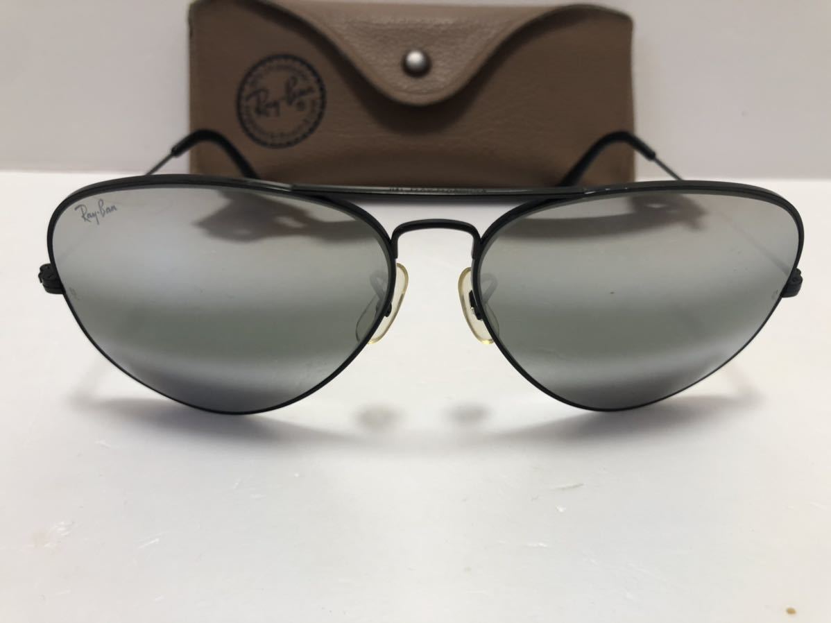 美品 B&L RAY BAN METAL ミラーレンズ G-31 DM USA 62mm 80s ブラック