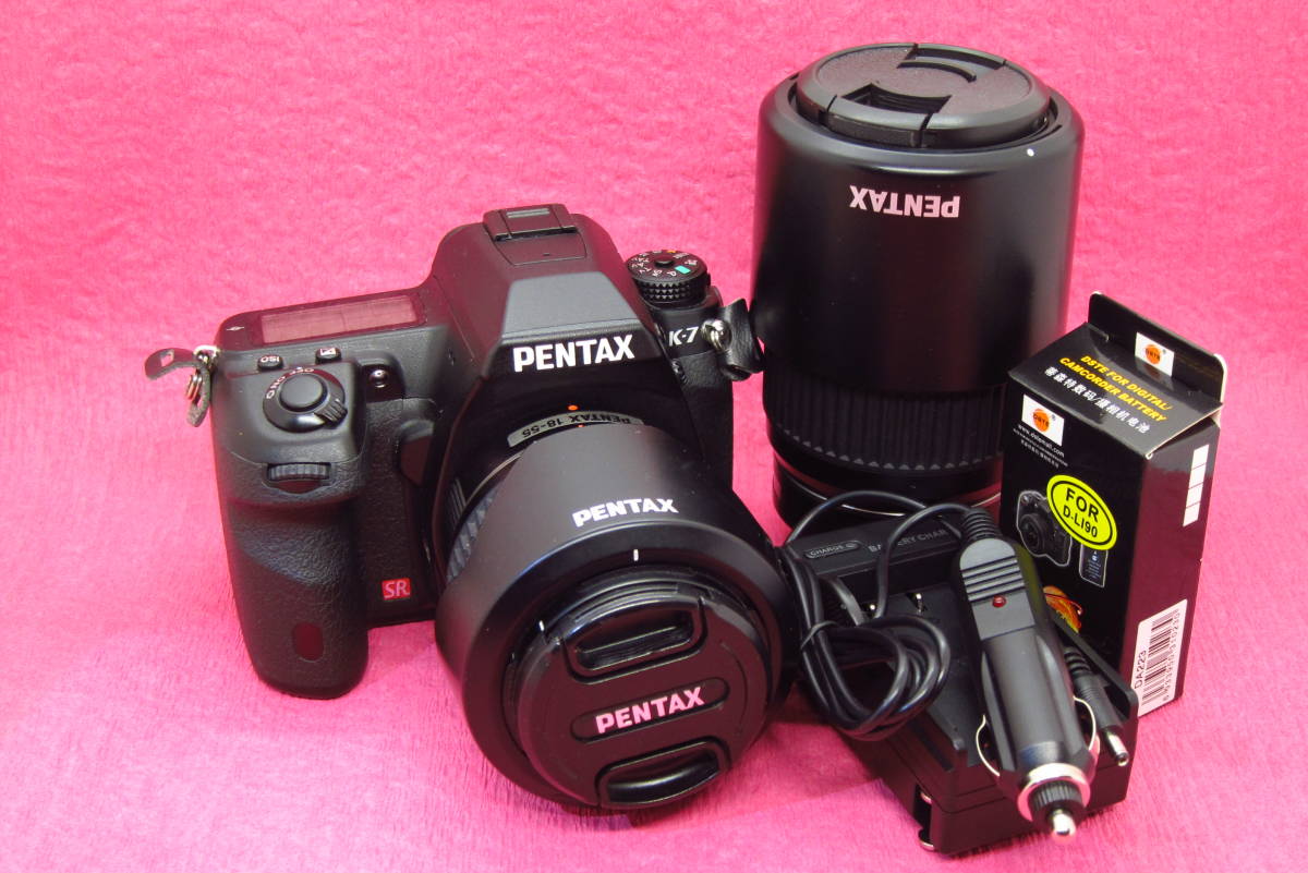 カメラ ☆ダブルズーム☆ ペンタックス K-7 18-55 55-300