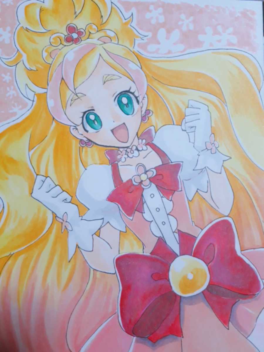 大色紙☆手描きイラスト☆ファンアート プリンセス・セレニティ 手描き  