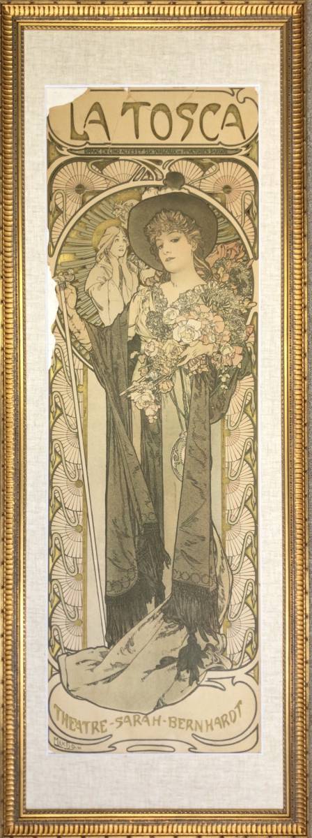 Mucha La 【希少 リトグラフ】アルフォンス・ミュシャ 画題「La Tosca」