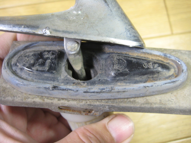 角型フェンダーミラー左右セット 適合車種不明（トヨタ用？）ジャンク