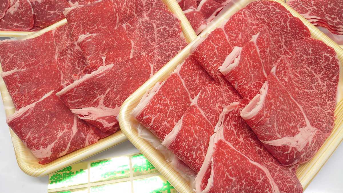 肉オク!茨城A4(常陸牛)　特選和牛切り落とし(肩肉＆外もも)　3.6Kg(16) 肉オク!茨城A5常陸牛 特選 赤身 肩肉 茨城県共通返礼品 )
