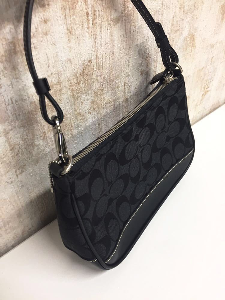 コーチ COACH シグネチャー アクセサリーポーチ ボディバッグ 美品