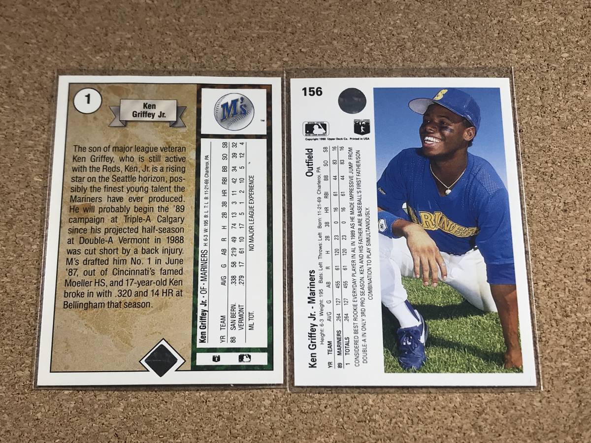 【KEN GRIFFEY JR】 1989 UD ROOKIE #1 & 1990 UD 2nd YEAR Deck Upper 0 1-800 Complete Etsy