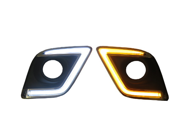 円～ ハイラックス GUN125 デイライト付 フォグランプカバー LED
