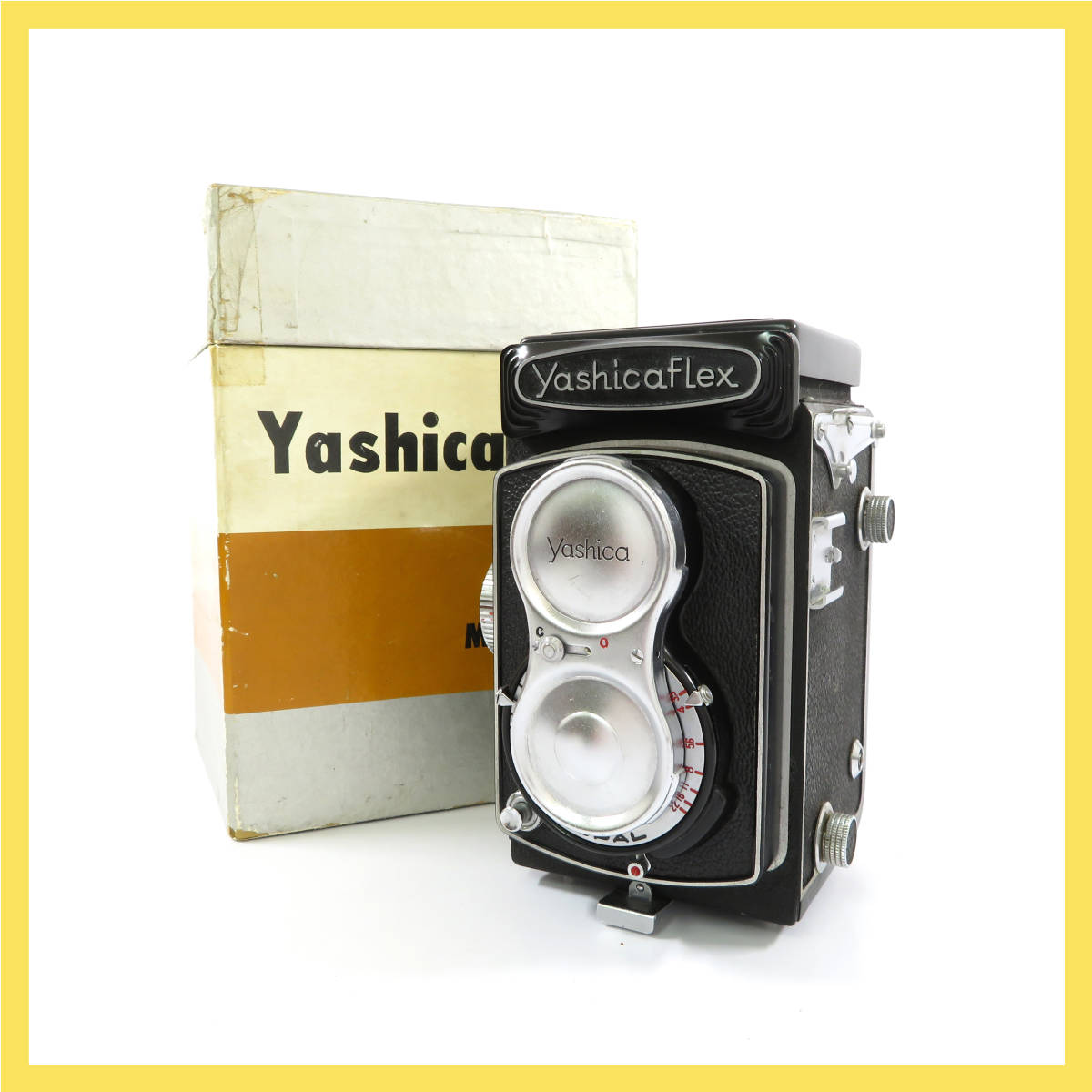 1円□Yashicaflex□ヤシカフレックス□MODEL C□80mm□1:3.5□二眼レフ
