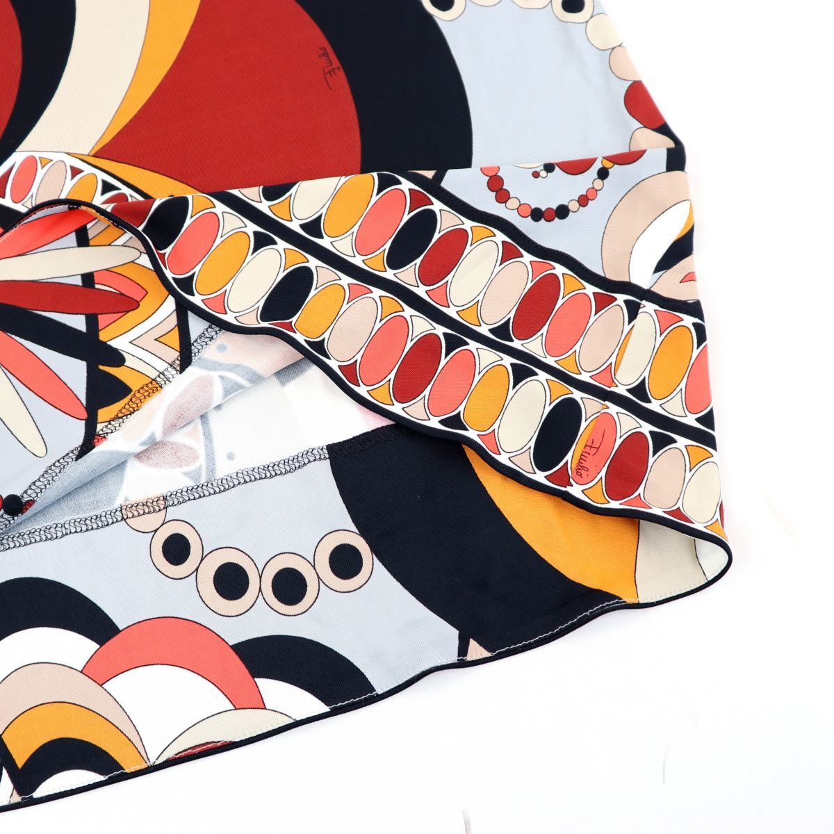 エミリオプッチ レーヨンタイトスカート レディース 36 マルチ 総柄