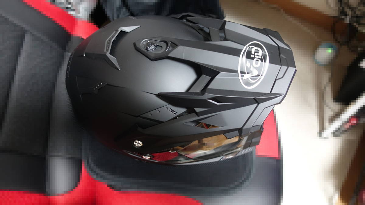 【中古】VOID(THH製) TX-27 マットブラック サイズ：L 59-60cm オフロード バイク ヘルメット ボイド_4