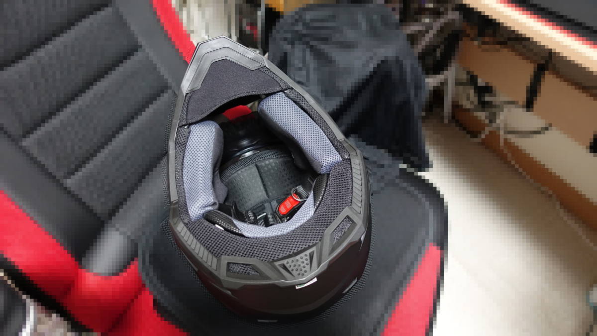 【中古】VOID(THH製) TX-27 マットブラック サイズ：L 59-60cm オフロード バイク ヘルメット ボイド_5