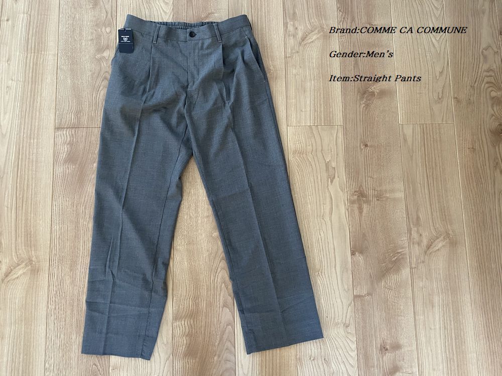 Comme Ca Commune コムサコミューン ウールワイドパンツ 04グレー Sサイズ 08py09 定価14 300円 男性用 売買されたオークション情報 Yahooの商品情報をアーカイブ公開 オークファン Aucfan Com