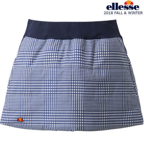 セール，新品 半額 エレッセ ellesse インサレーションスカート 中綿入スカート ネイビーチェック M テニスウェア(スコート)｜売買されたオークション情報、yahooの商品情報をアーカイブ公開 - オークファン スコート