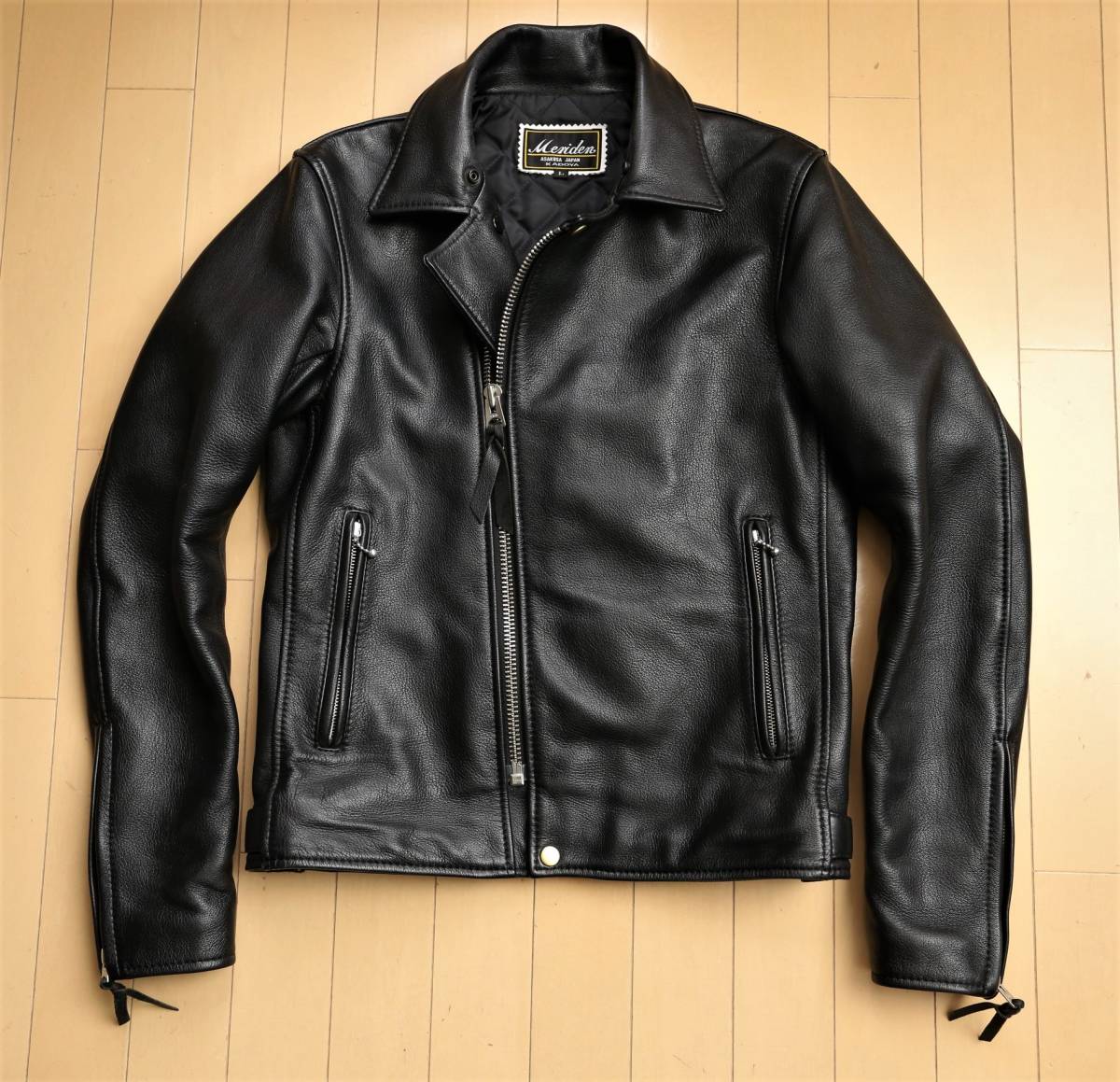 極美品 カドヤ メリデン ヘッドファクトリー ダブルライダース レザージャケット ダブル HEAD FACTORY KADOYA カドヤ(KADOYA) 受注生産バイク用 革