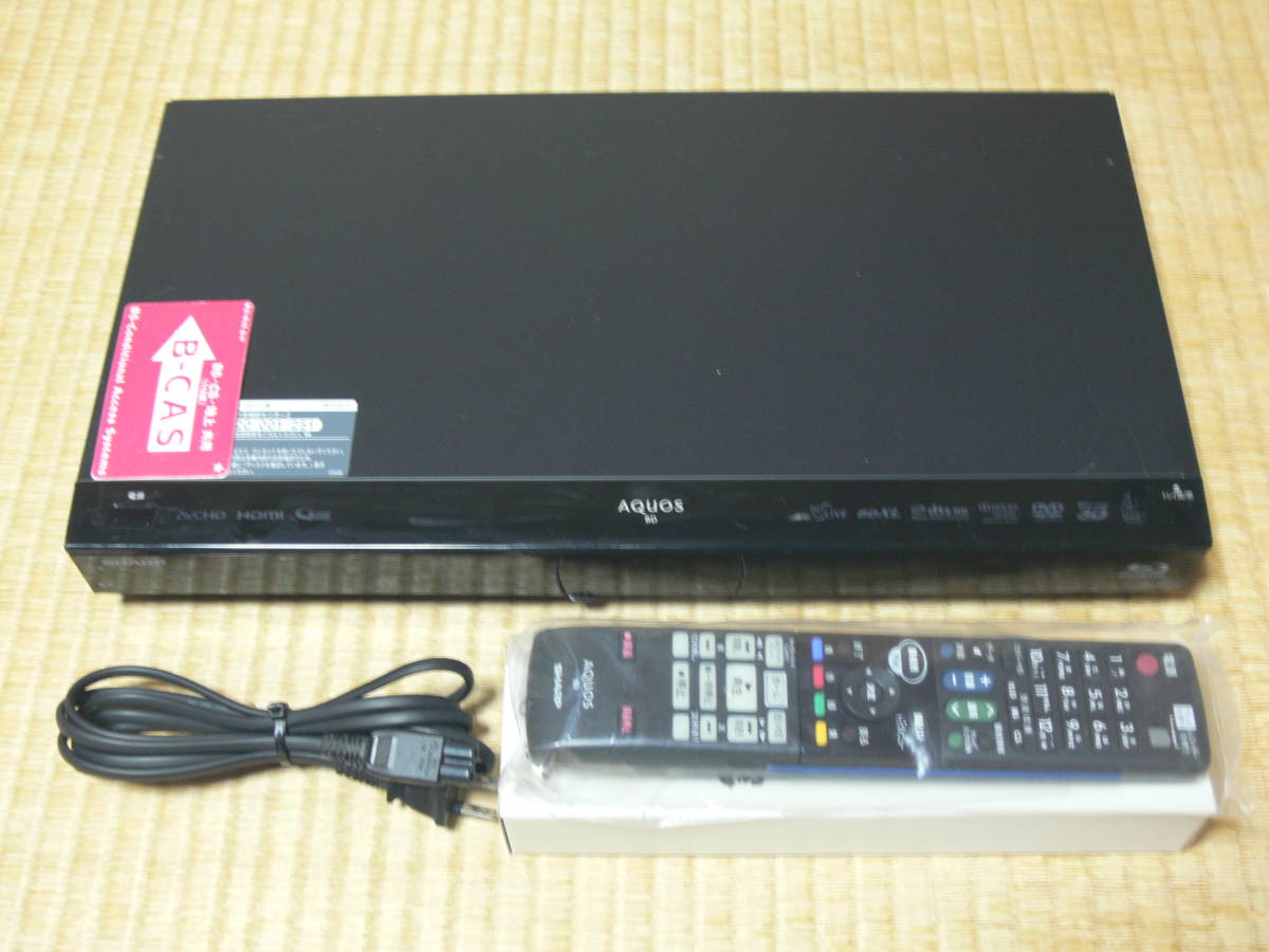 1TB⁄ シャープAQUOSブルーレイレコーダーBD-W1200 W録画対応 シャープ