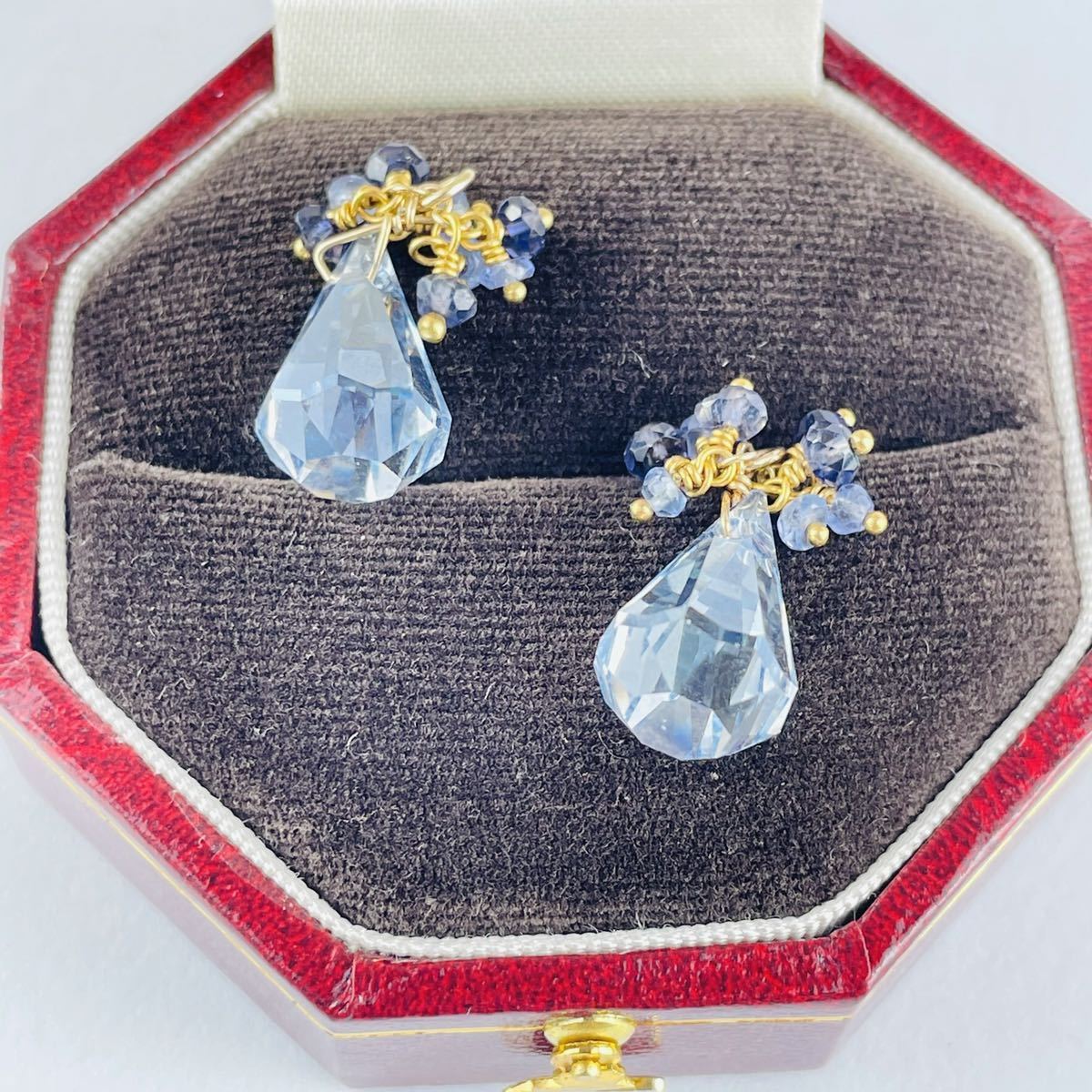 り*な様 未使用 agete ピアスチャーム ラブラドライト シェル