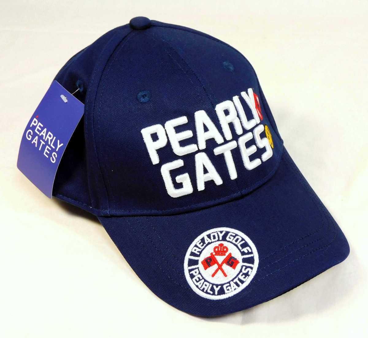お得，低価 パーリーゲイツ ゴルフ キャップ ネイビーブルー 帽子 日除け フリーサイズ PEARLY GATES(パーリーゲイツ)｜売買されたオークション情報、yahooの商品情報をアーカイブ公開 - オークファン キャップ