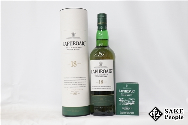◇注目! ラフロイグ 18年 700ml 48％ 箱 冊子 スコッチ