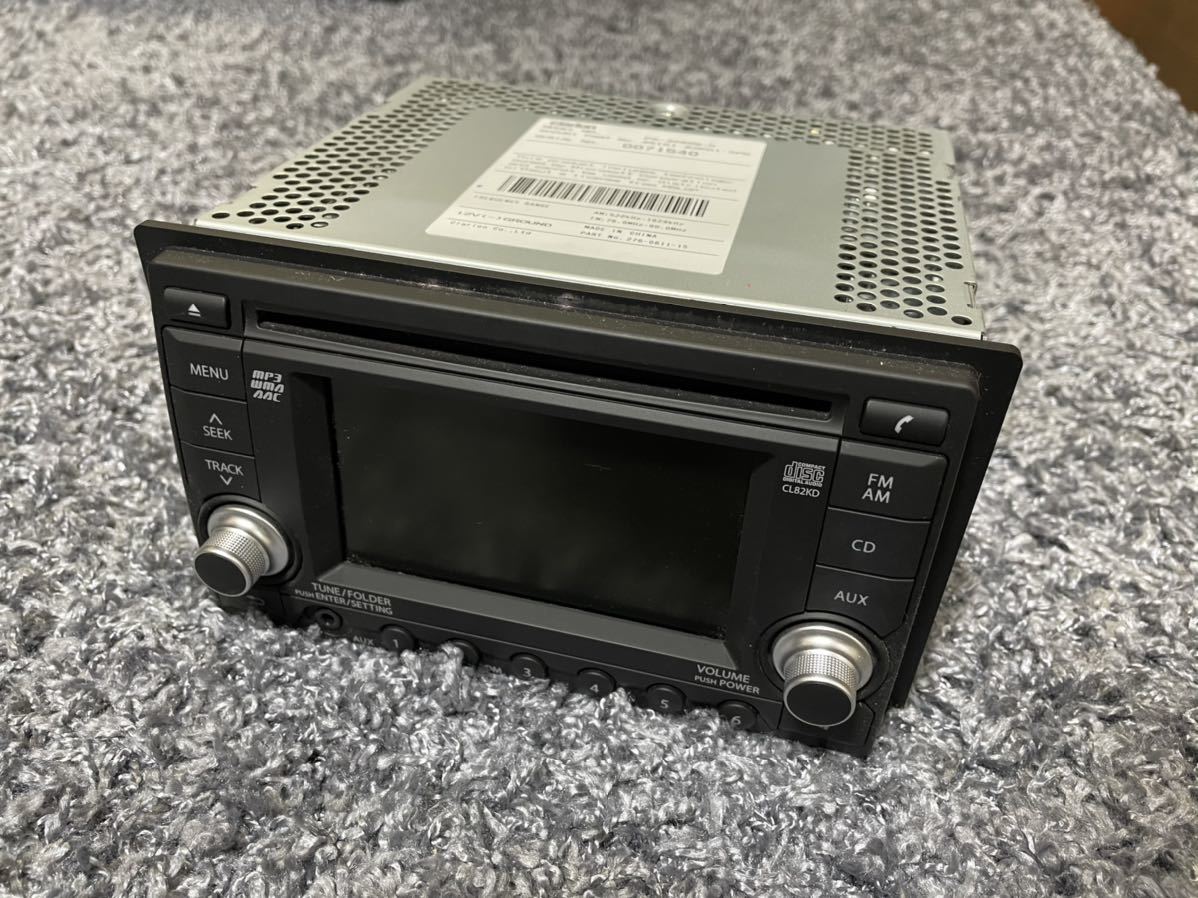 スズキ純正　CDプレイヤー クラリオン PS-3285Q-C バックカメラ対応 AUX