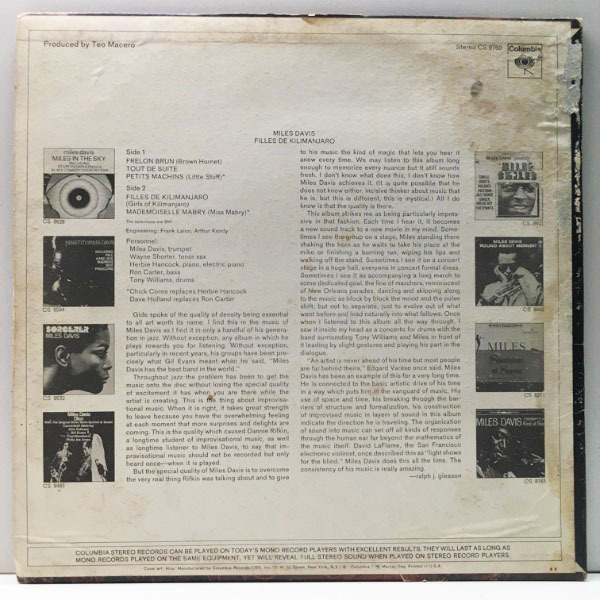 ⁄ MILES | DAVIS (LP) Columbia WAXPEND RECORDS ☆極レアUSオリジ