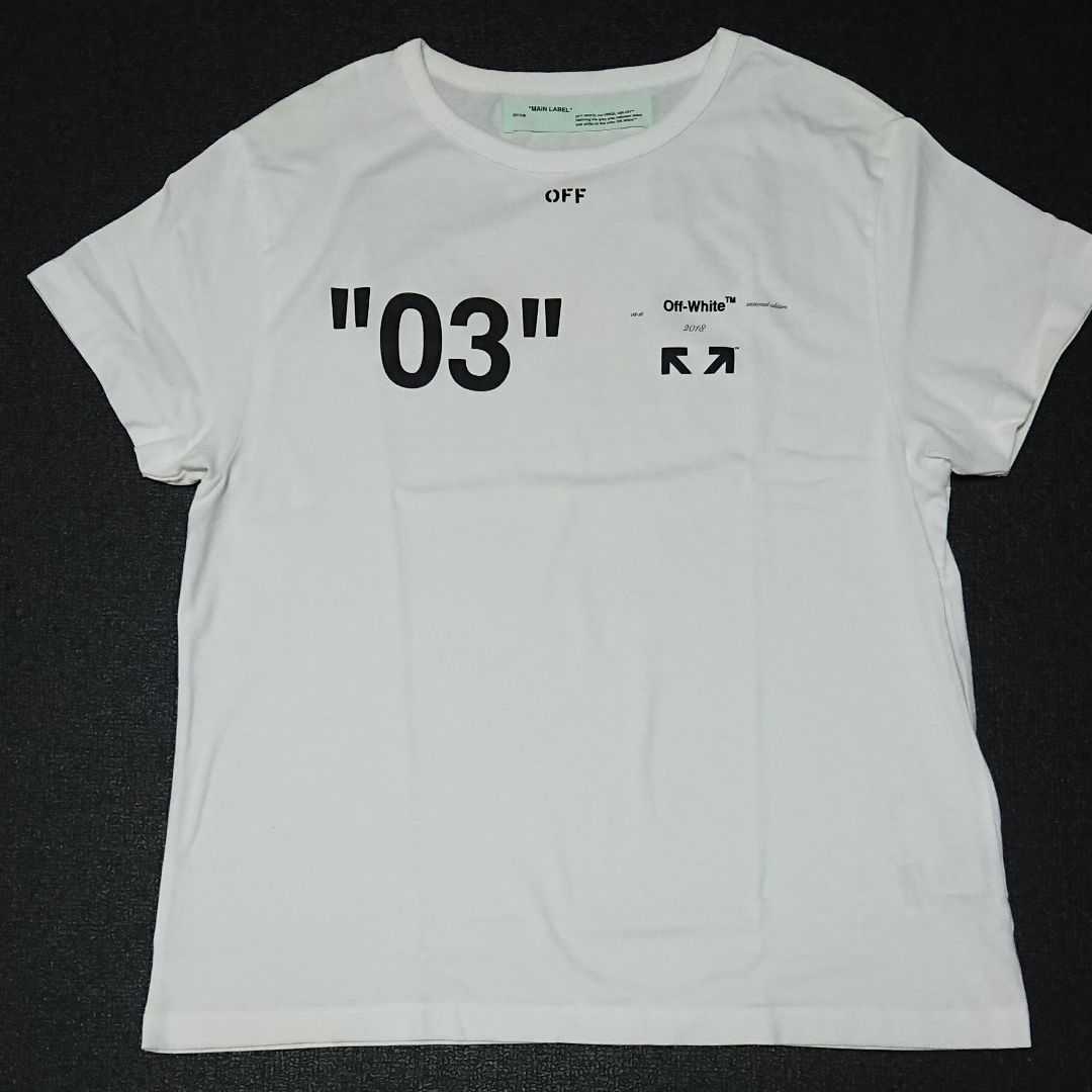 オフホワイト OFF-WHITE off-white 2018AW 03 ARROW TEE S(Sサイズ  