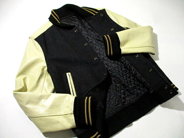 極美品 house of sunny 切り替え フェイクレザー スタジャン 黒