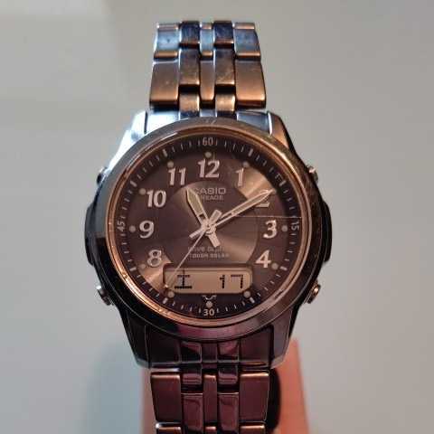 CASIO LINEAGE カシオ LCW-100T WAVE ceptor 電波ソーラー チタン CASIO LINEAGE カシオ LCW-100T WAVE ceptor 電波ソーラー チタン