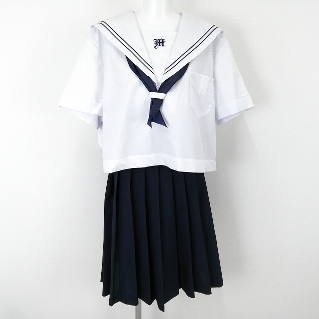 1円 セーラー服 スカート スカーフ 上下3点セット Yahoo!オークション