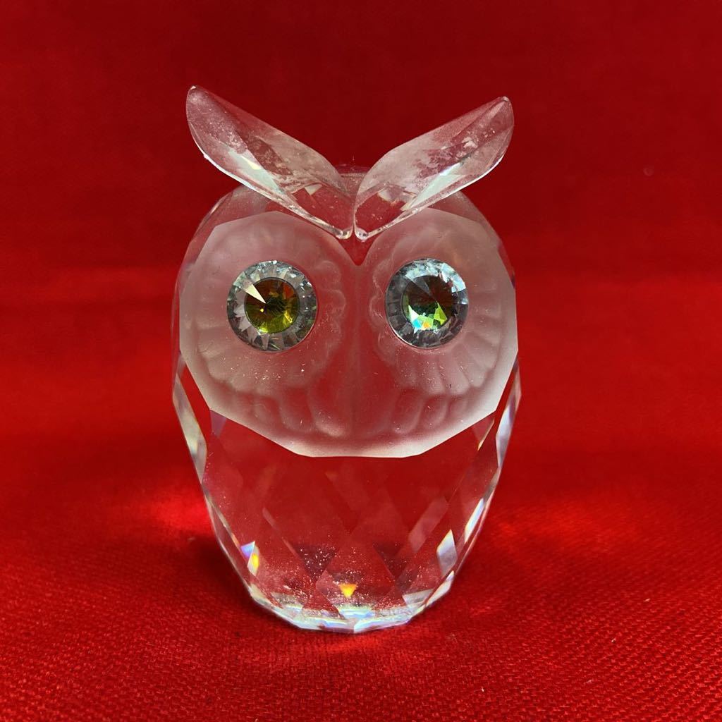 スワロフスキー フクロウ 縁起物 訳あり・格安スタート】SWAROVSKI