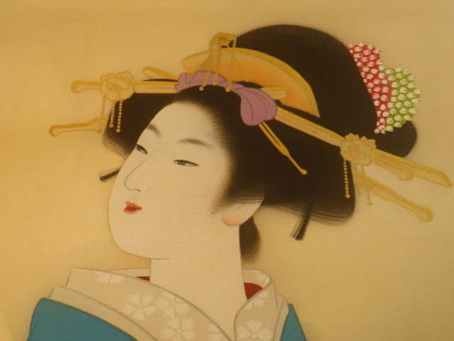 他の方発送×上村松園【しぐれ】京美術院シルクスクリーン380限定 上村松園 | ◇上村松園◇序の舞◇シルクスクリーン版画◇特別 査定