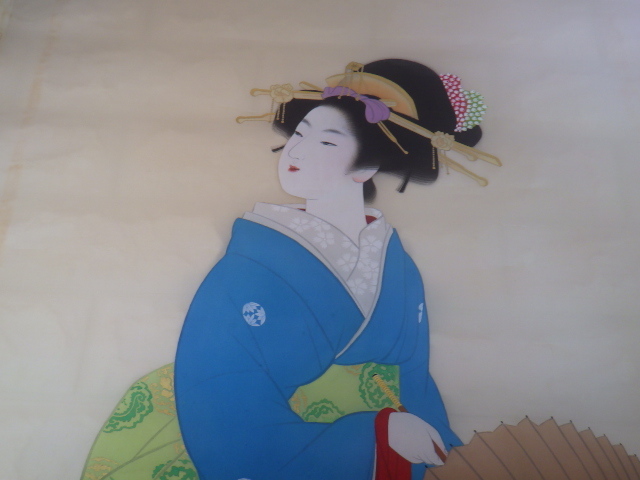 他の方発送×上村松園【しぐれ】京美術院シルクスクリーン380限定 上村松園 | ◇上村松園◇序の舞◇シルクスクリーン版画◇特別 査定