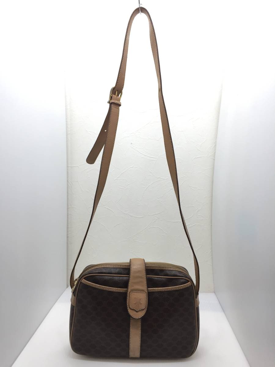 ◇ CELINE セリーヌ マカダム柄 ショルダー バッグ M14 オールド ◇