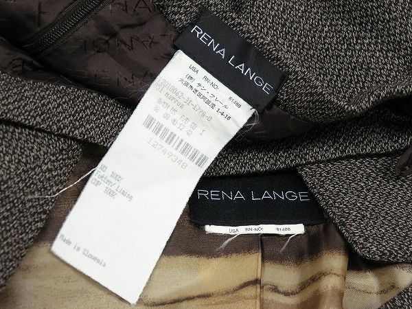 J041/美品 RENA LANGE レナランゲ スーツ セットアップ ジャケット  