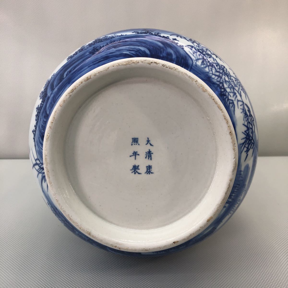 大清康熙年製 中国古玩 骨董 陶芸 中国古玩骨董 十二花神杯 三段瓢箪形
