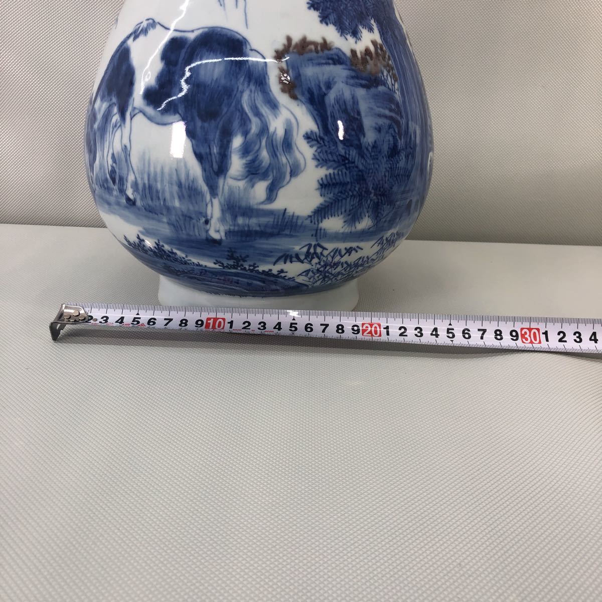 大清康熙年製 中国古玩 骨董 陶芸 中国古玩骨董 十二花神杯 三段瓢箪形
