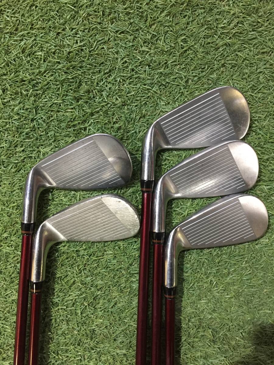 【中古】 オノフ オノフアイアン赤2014 6~P 5本 ONOFF SMOOTH KICK スムーズキック MP-514I フレックスR