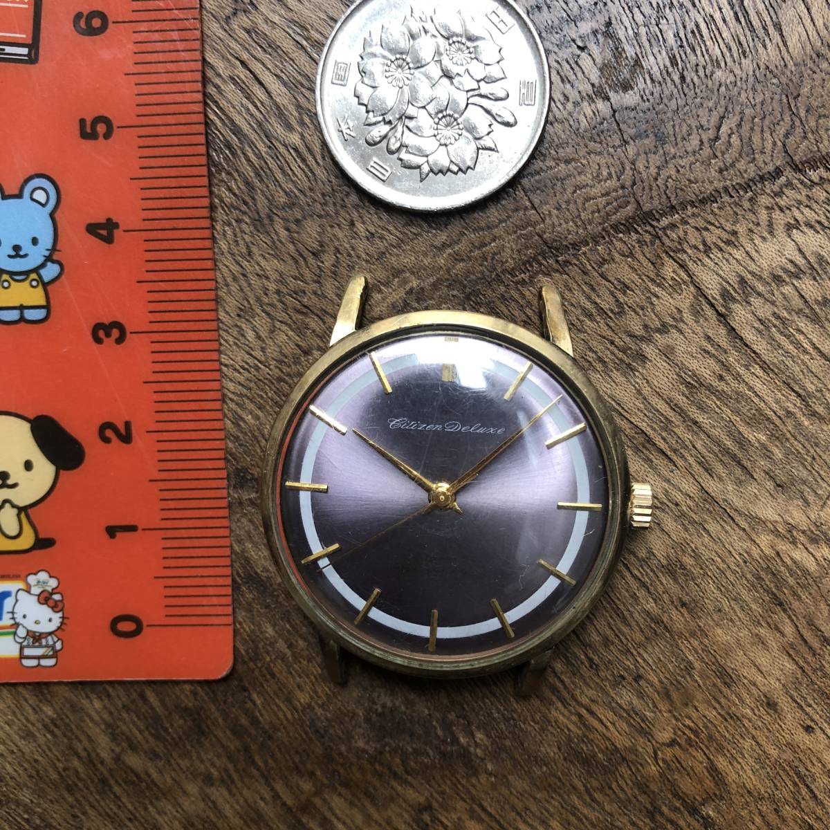 送料無料 動作品 ☆ シチズン デラックス 23石 パラショック、Citizen 